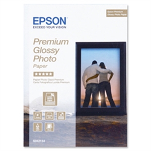 Epson S042154 premium fotopapier / glanzend / 13 x 18 cm / 255 gr. / 30 vel